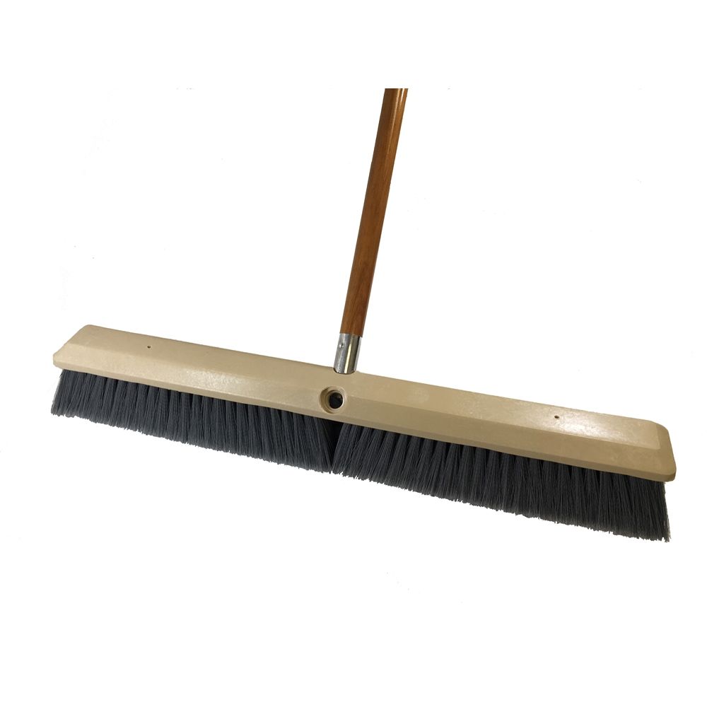 Better Brush® 24 Inch Fine Push Broom Kit for Smooth Surfaces (Handle and Broom)